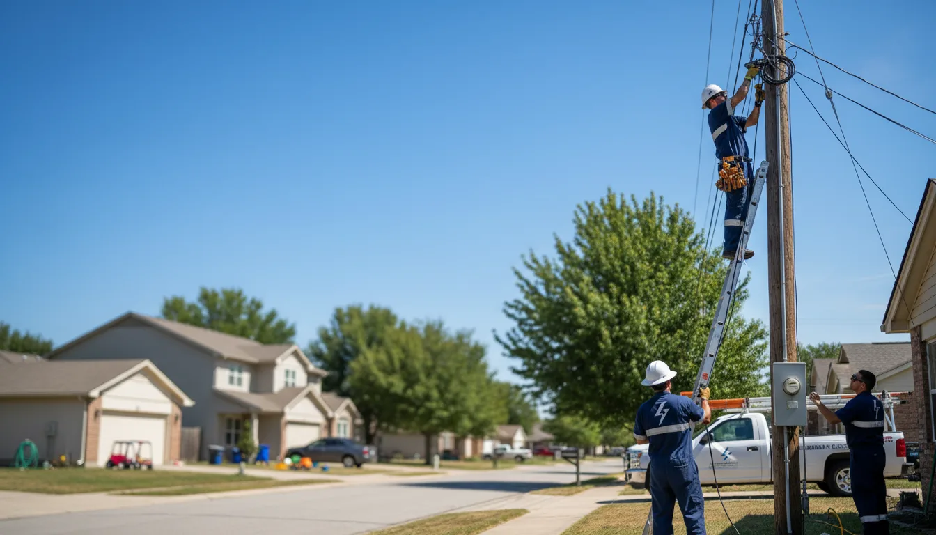 Residential electrician providing installation services in Versailles, OH